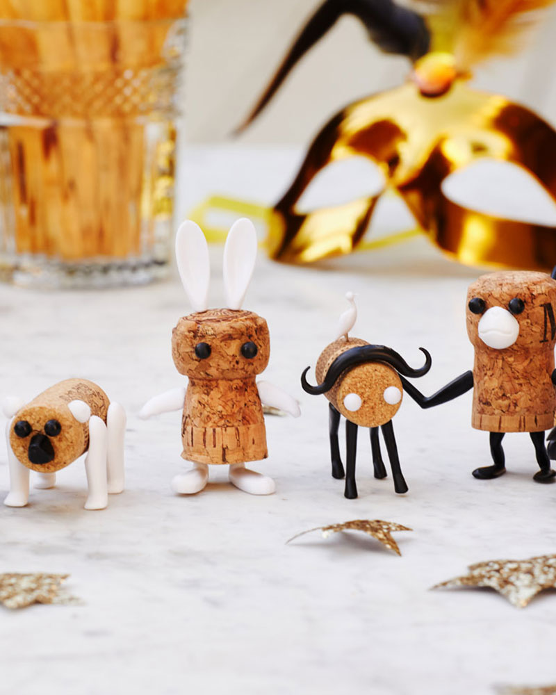 Corkers wine cork figures – unique gifts for wine lovers - Monkey Business EU