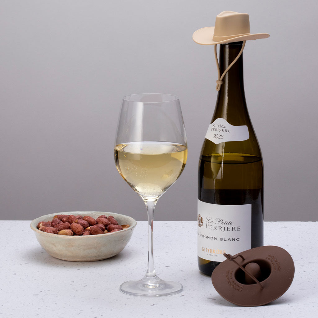 Howdy | Silicone Cowboy Hat wine Bottle Stoppers set of 2 set -GIFT FOR Stocking Stuffers