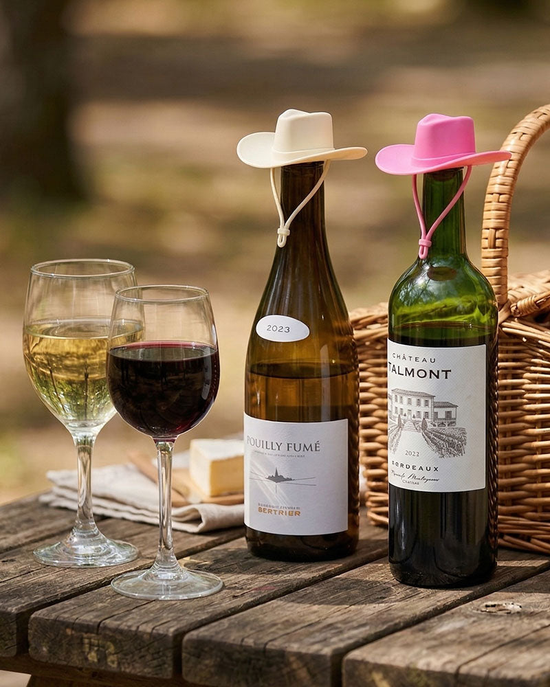 Howdy pink & white wine bottel sttoper silicon made