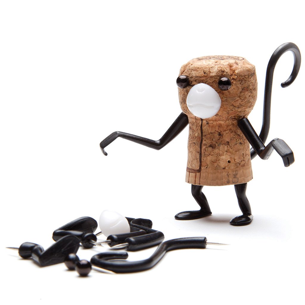 CORKERS MONKEY | Gift for Wine Lovers - Wedding Favors - Monkey Business Europe