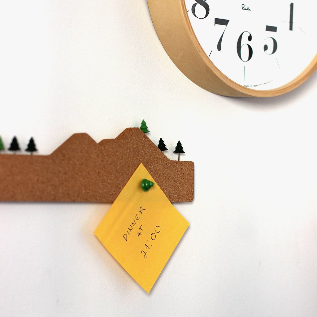 Tree pushpins corkboard for daily notes