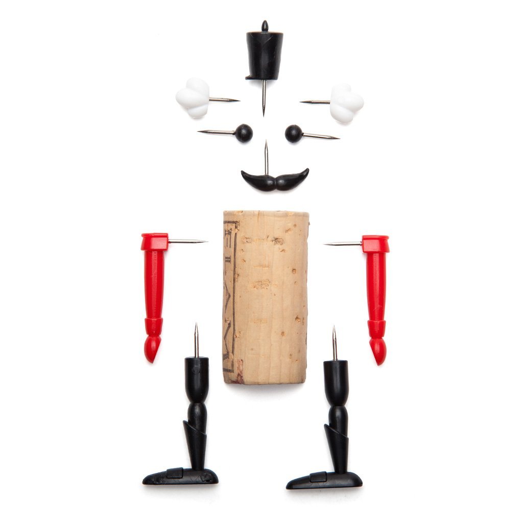 Nutcracker fun wine bottle toys plug into corks – classics - monkey business