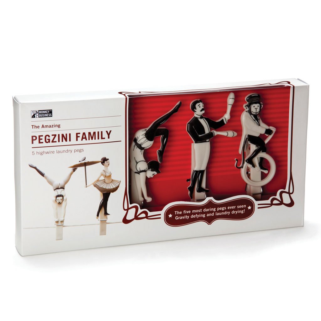 PEGZINI FAMILY | Circus decor clothes pins - - Monkey Business Europe