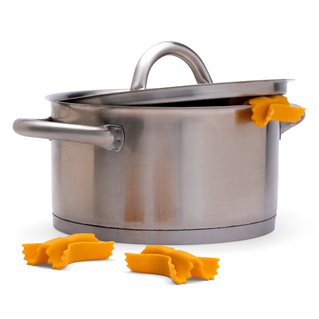 farfalle steam releaser and trivet shaped like pasta
by Monkey Business