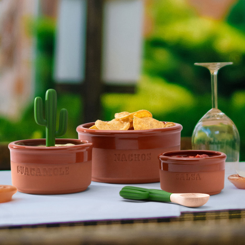 Saguaro serving spoon – cactus-shaped for dips