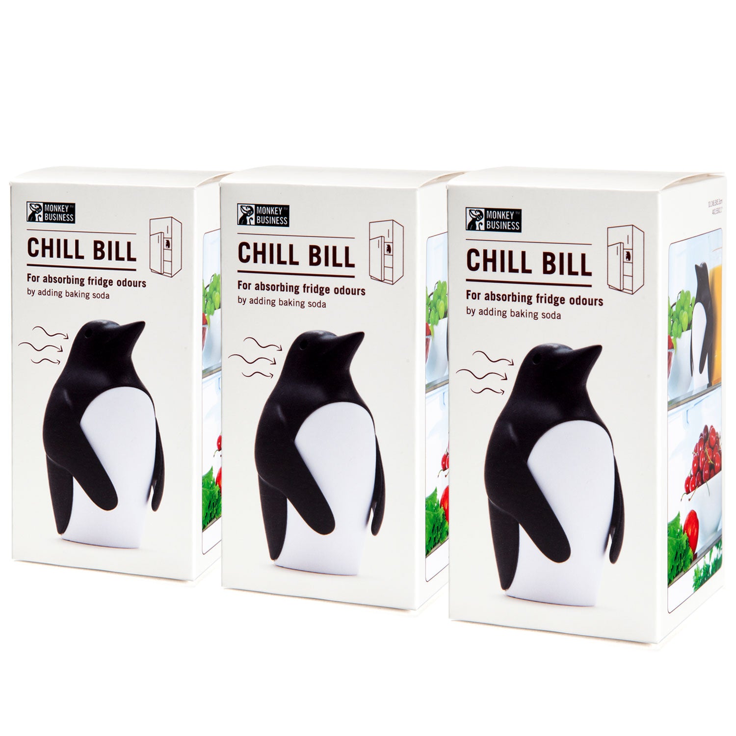 CHILL BILL | Fridge deodorizer - Deodorant & Anti-Perspirant - JUST ADD BAKING Soda Monkey Business - bundel gift pack 