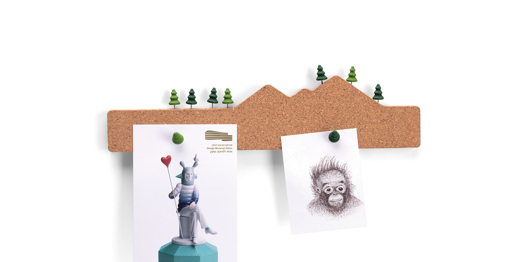 Memo Mountain cork note board – designer home office gifts - Monkey Business