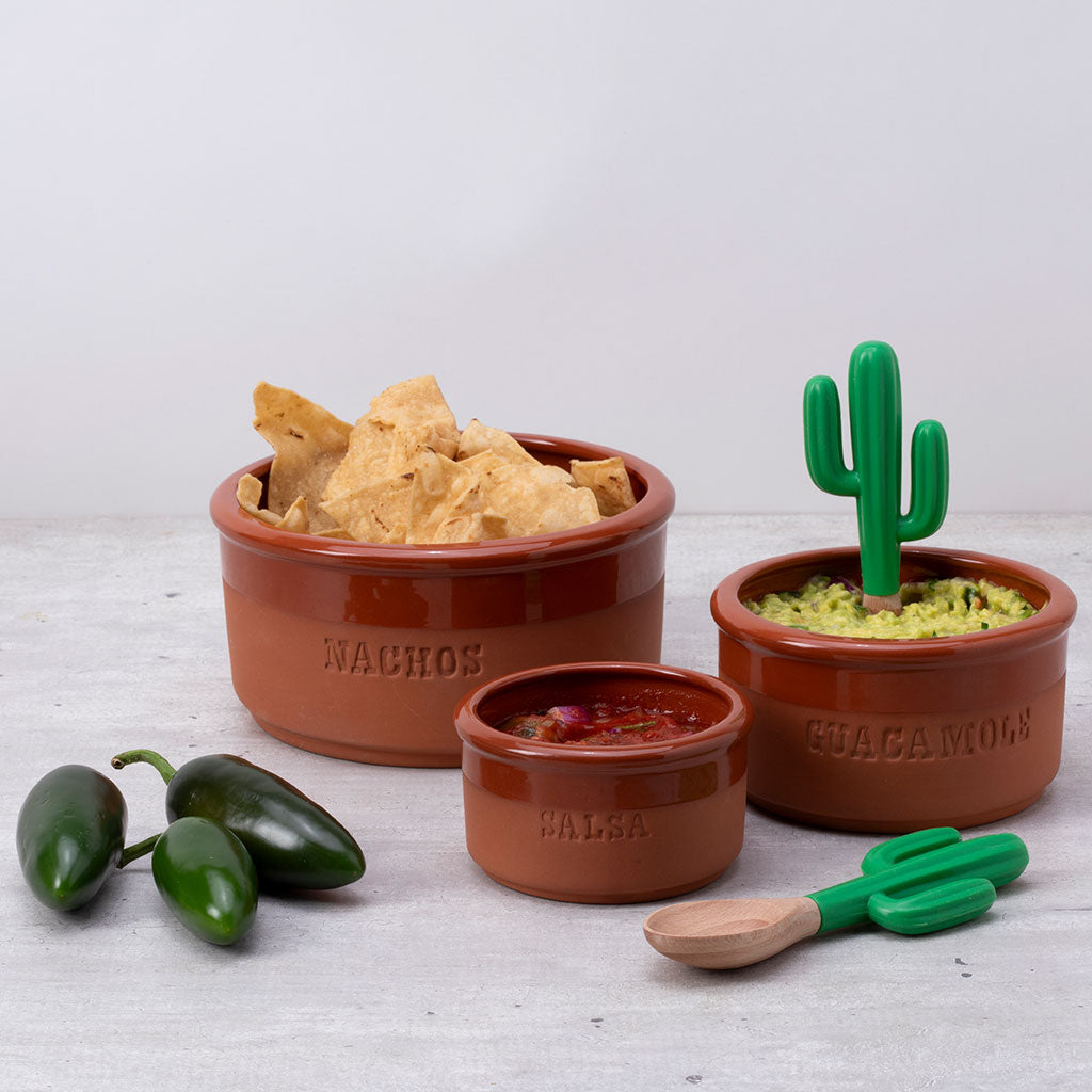 BOWLERO | Set of Terracotta Dipping Bowls for LATAN party. Monkey Business