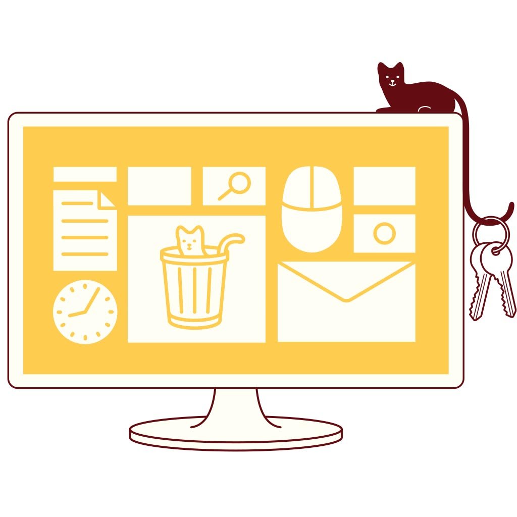 ginger screen hook with 3M adhesive 	cute desktop hook for holding small items by Monkey Business 
