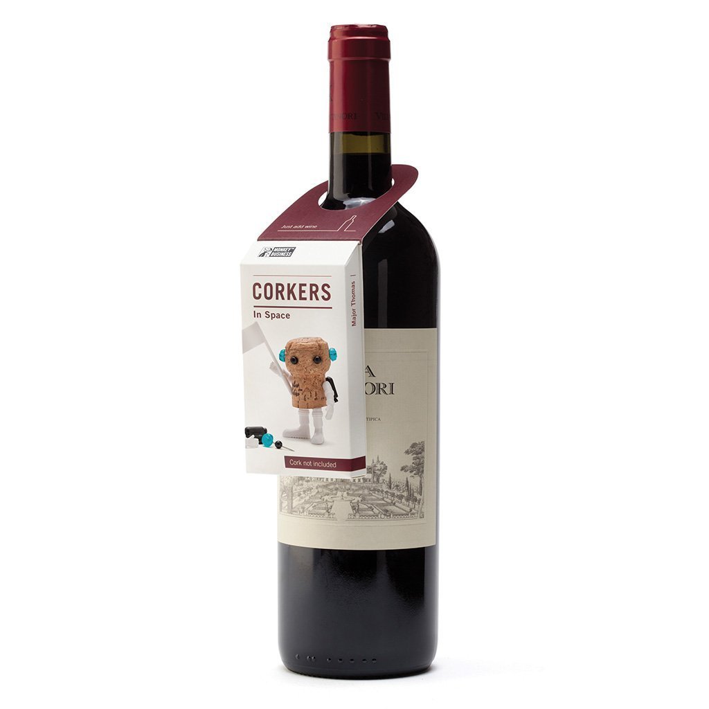 CORKERS IN SPACE FAMILY PACK | 4 for the price of 3 - Wedding Favors - can hang on a wine bottel