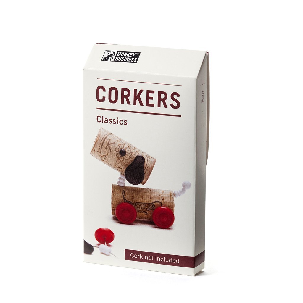 fun wine bottle toys plug into corks – classics  - gift pack 
