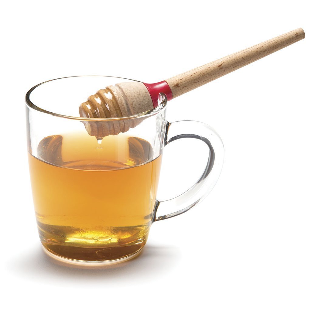 Honey server shaped like a tulip for neat pouring