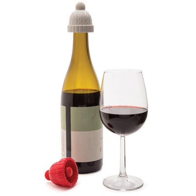 BEANIE | Winter Hat Wine Bottle Stoppers shaped like beanies Monkey Business